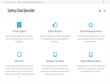 Tablet Screenshot of glassspecialist.com.au
